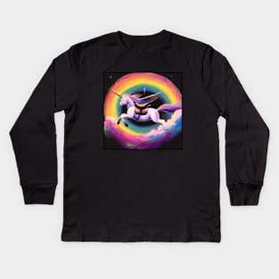 THE Rainbow Unicorn Kids Long Sleeve T-Shirt